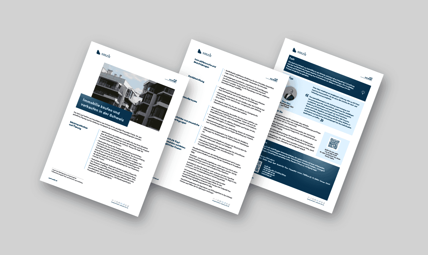 Immobilien kaufen und verkaufen in der Schweiz