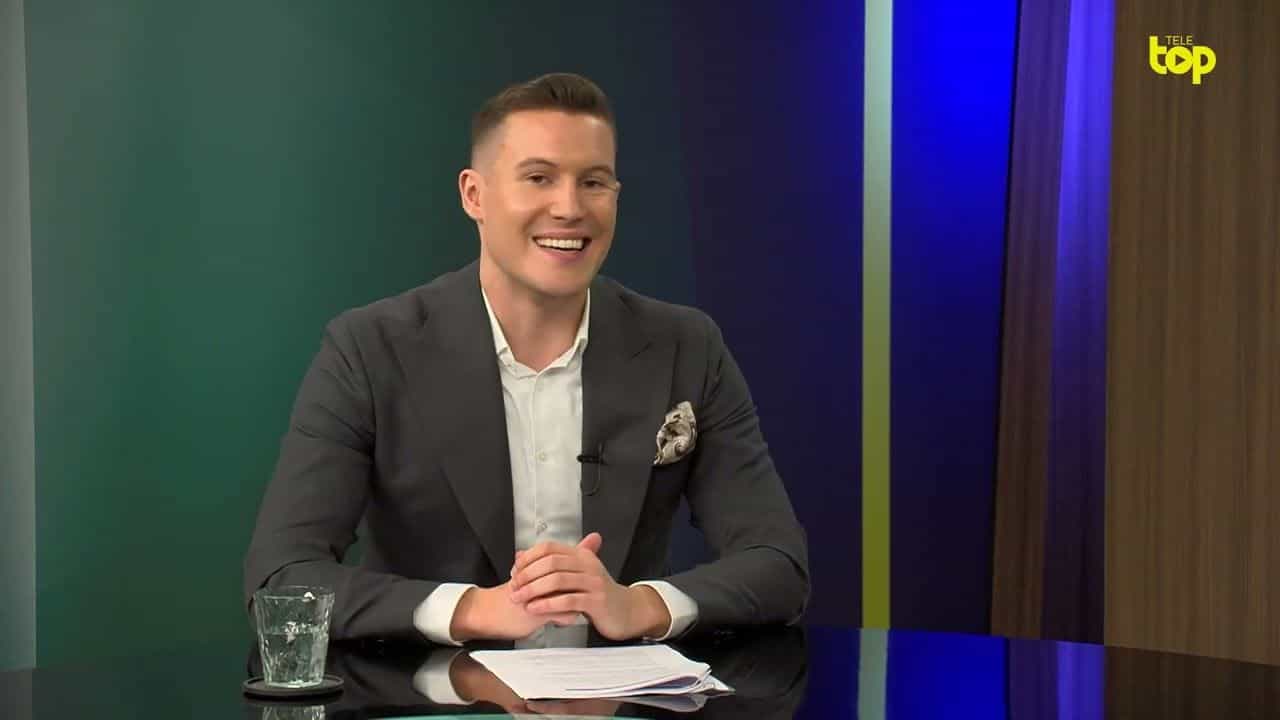 Patrik Sulzberger von smzh im TeleTop-Studio während der Finanzfriitig-Folge «Architektur des Vermögens – das Schweizer Paradox»