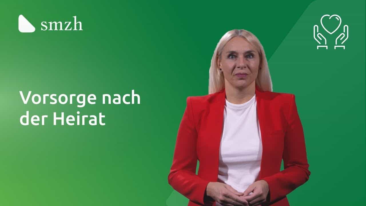Vorsorge nach der Heirat